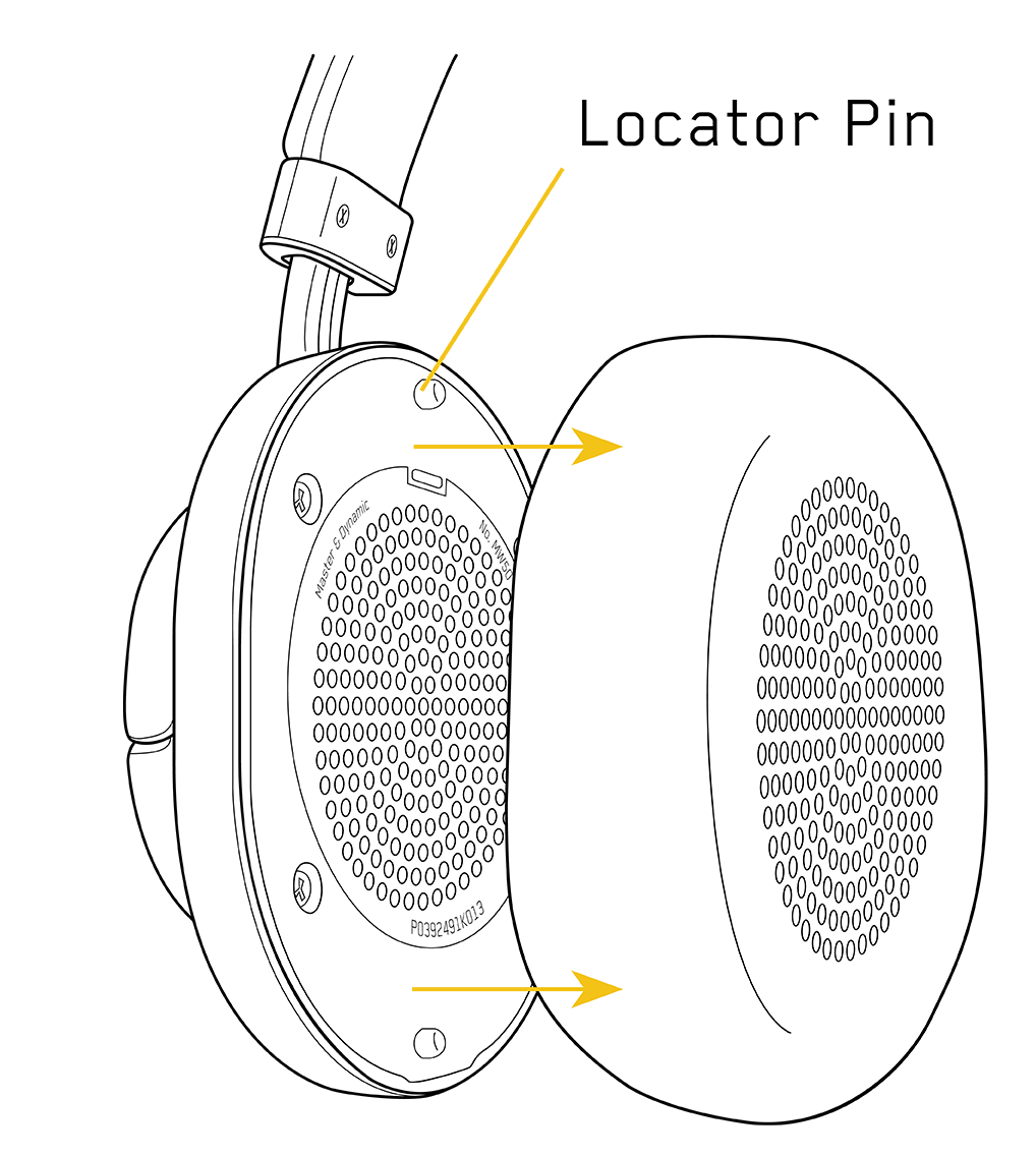 How do i remove replace my ear pads master dynamic